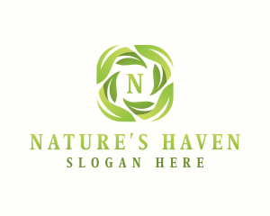 Herbal Nature Garden logo design