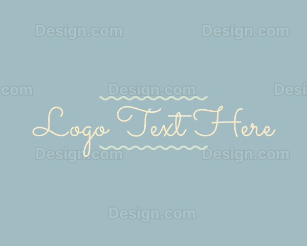 Sweet Dainty Wordmark Logo