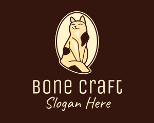 Happy Cat Portrait logo design