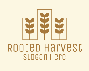 Golden Wheat Crop logo design