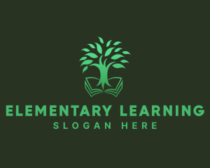 Learning Book Tree logo design