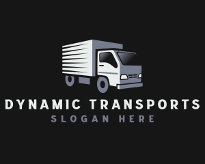 Truck Courier Transportation logo design