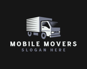 Truck Courier Transportation logo design