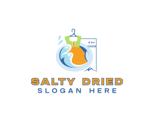 Clean Laundry Dress logo design