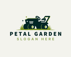 Lawn Mower Grass Cutter logo design