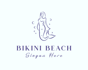 Mermaid Hair Beauty logo design