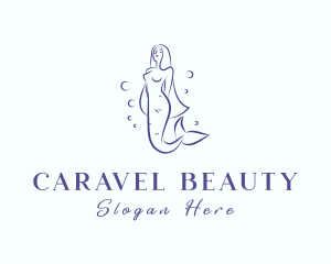 Mermaid Hair Beauty logo design