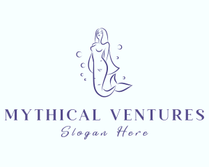 Mermaid Hair Beauty logo design