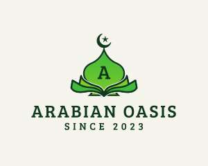 Moon Star Mosque Temple  logo design