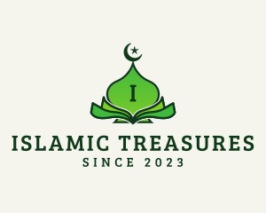 Moon Star Mosque Temple  logo design