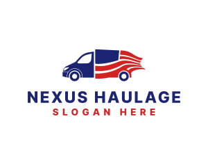 American Flag Logistics logo design