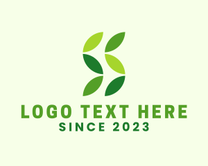 Green Letter S Leaf logo