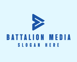 Media Player Button logo design