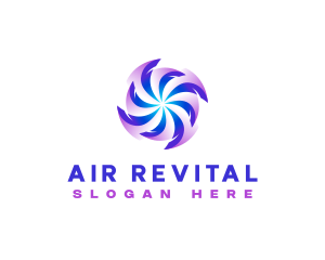 Wind Flow Exhaust logo design