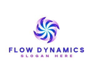 Wind Flow Exhaust logo design