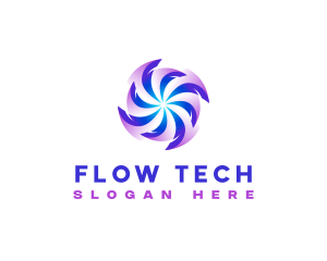 Wind Flow Exhaust logo design