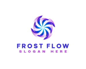 Wind Flow Exhaust logo design