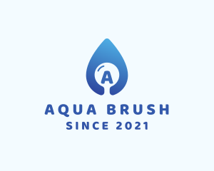 Water Droplet Plumbing logo design