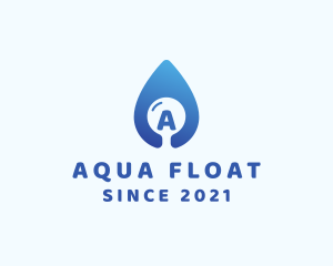 Water Droplet Plumbing logo design