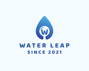 Water Droplet Plumbing logo design