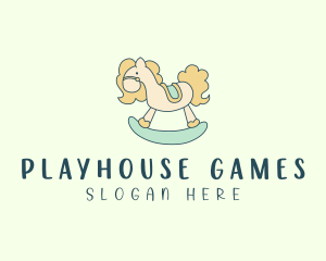 Kiddie Horse Playhouse logo design