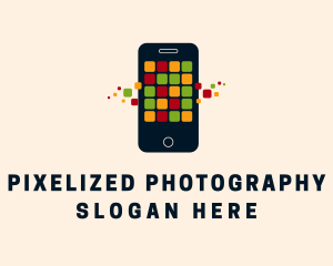 Smartphone Messaging Technology logo design