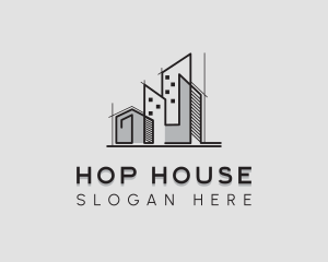 House Building Architect logo design