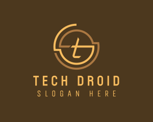 Modern Tech Letter T logo design