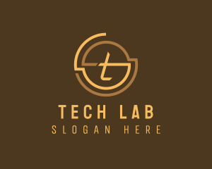 Modern Tech Letter T logo design