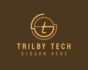 Modern Tech Letter T logo design