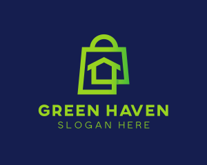 Home Shopping Bag logo design