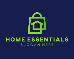 Home Shopping Bag logo design