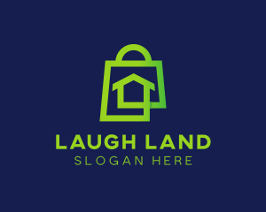 Home Shopping Bag logo design