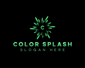 Splash Water Paint logo design