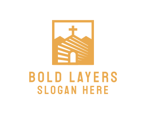 Golden Church Chapel logo design