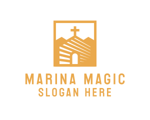 Golden Church Chapel logo design