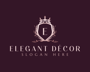 Crown Decorative Crest logo design