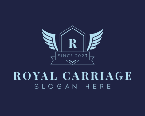 Royal Wings Shield logo design