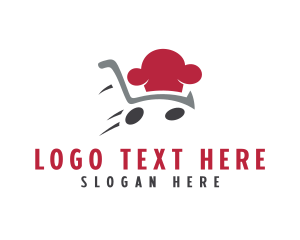 Chef Hat Shopping Cart logo