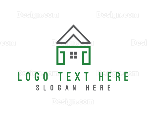 House Landscaping Construction Logo