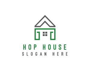 House Landscaping Construction logo design