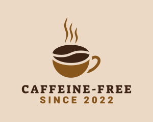 Hot Coffee Bean logo design