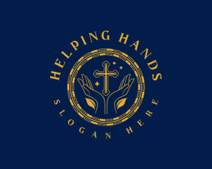 Missionary Hand Cross logo design