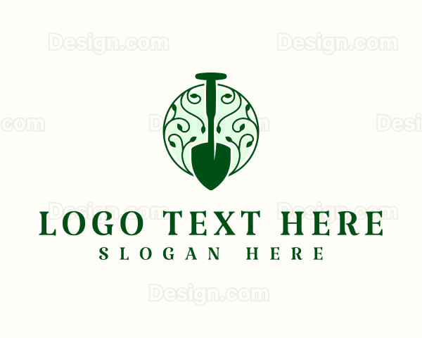 Botanical Garden Shovel Logo