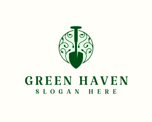 Botanical Garden Shovel logo design