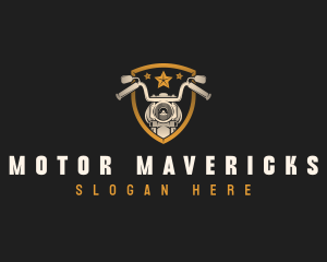 Vintage Motorcycle Rider logo design