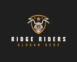 Vintage Motorcycle Rider logo design