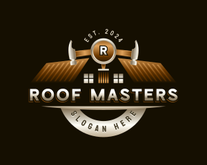 Carpentry Roof Construcion logo design