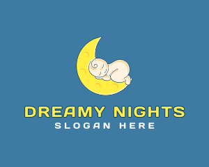 Baby Sleeping Moon logo