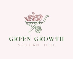 Garden Flower Cart logo design